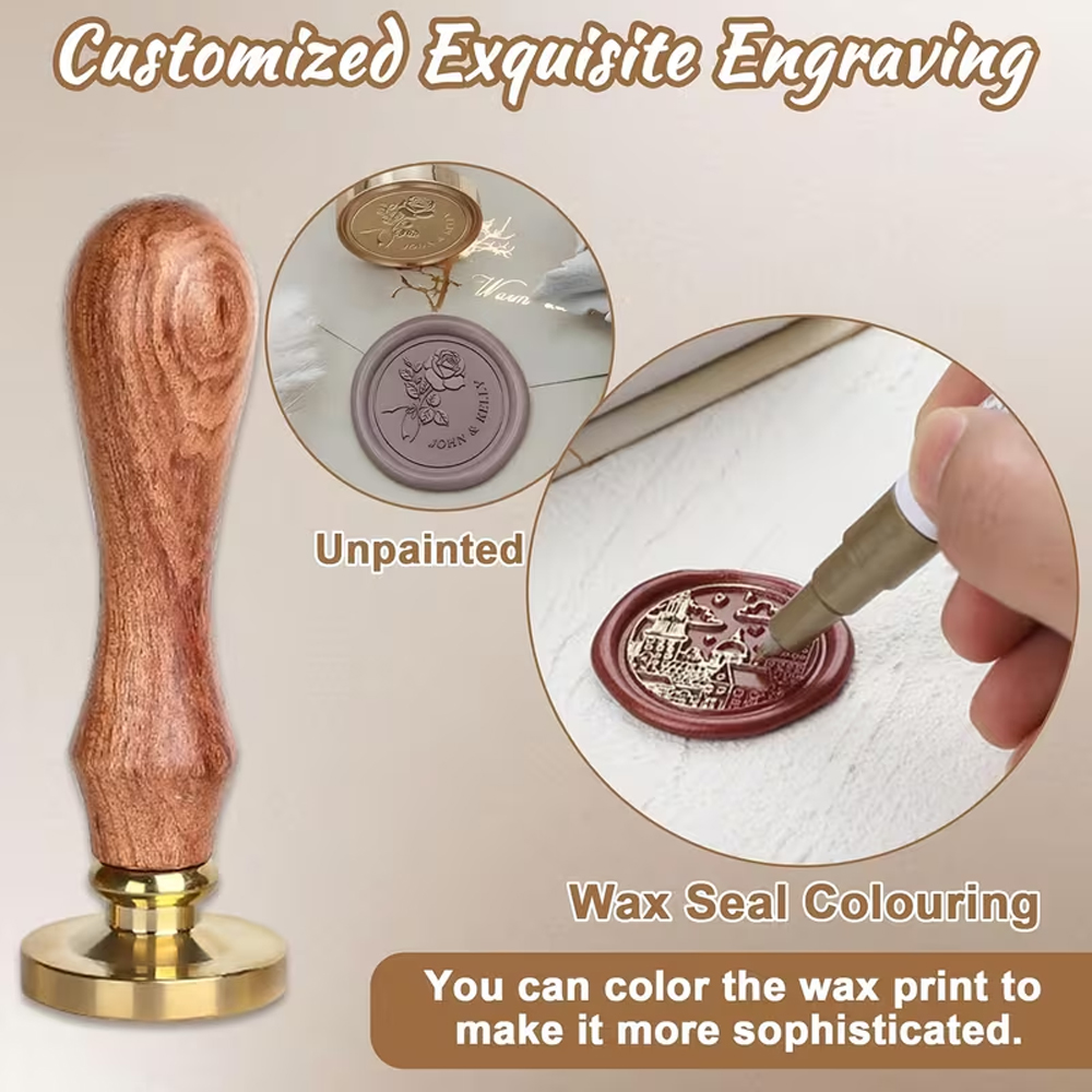 Özel Logolu 25/30/40/50mm Mum  - Wax Seal Stamp Set incelemesi ve fiyatı