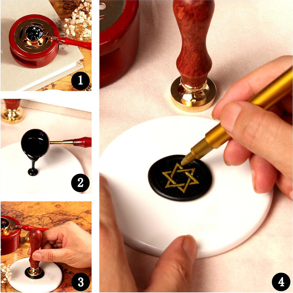 Özel Logolu 25/30/40/50mm Mum  - Wax Seal Stamp Set incelemesi ve fiyatı